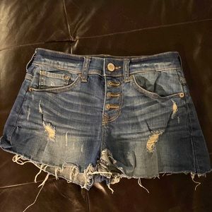 Express Jean short - button front - medium denim - size 0